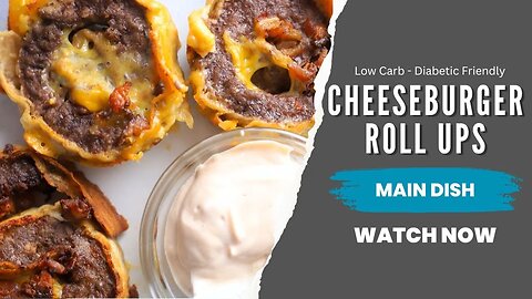 Cheeseburger Roll Ups Recipe | Low Carb Cheeseburger Roll Ups