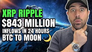 😱 XRP RIPPLE $843 MILLION INFLOWS IN 24 HOURS | BITCOIN TO THE MOON | QNT, XDC, HBAR CRYPTO GEMS 😱