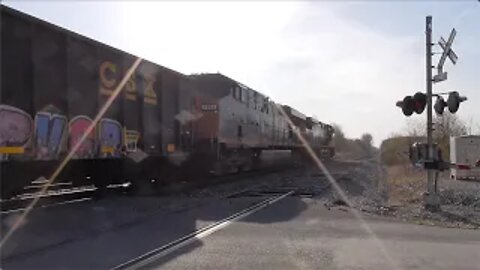 CSX B157 Loaded Coke Express Train Part 2 from Sterling, Ohio April 23, 2022
