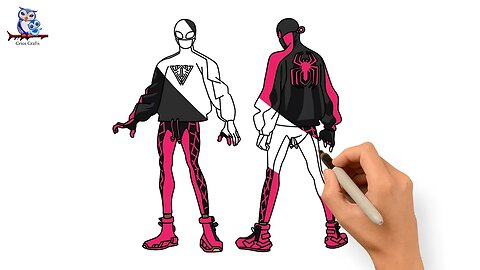 How to Draw Miles Morales - 10th Anniversary Spidey Suit
