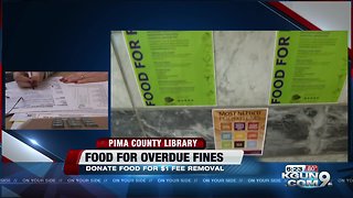 Canned Foods for Library Fines
