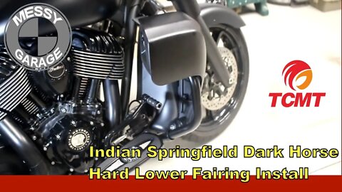 Indian Springfield Dark Horse modification - Hard Lower Fairings by TCMT