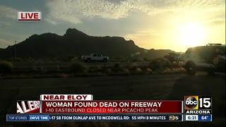 Woman found dead on Interstate 10 near Eloy