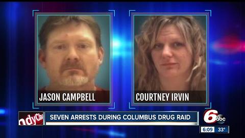 7 arrested, 60K of meth found in Columbus drug bust