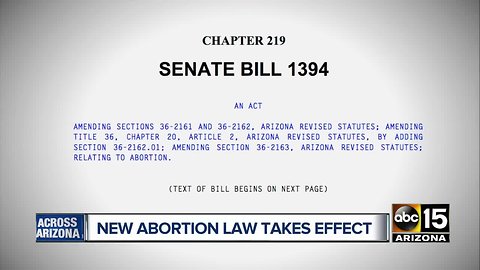 Arizona law now requires more questions for women seeking abortion
