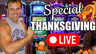 🔴HAPPY THANKSGIVING! MORNINGS ARE THE BEST TO PLAY SLOTS - I LOST COUNT ON THE NUMBER OF JACKPOTS!