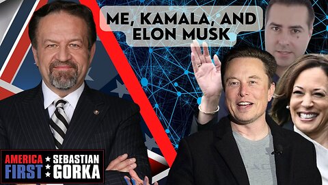 Me, Kamala, and Elon Musk. Chris Kohls with Sebastian Gorka on AMERICA First