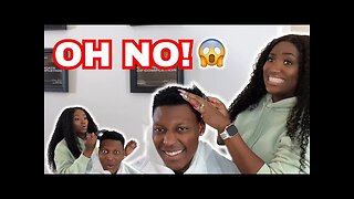 ATTEMPTING TO CUT MY HUSBAND'S HAIR! 😭 *Fail* 💇🏾‍♂️