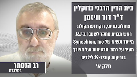 בית הדין הרבני ברוקלין: ד"ר דוד וויזמן חלק 1 | רב הנסתר בטלגרם