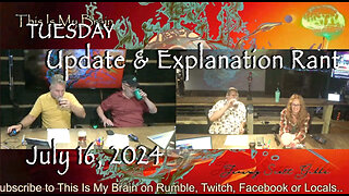 This Is My Brain... On A Tuesday Night Report & Explanation Rant - July 16th, 2024