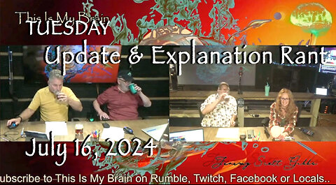 This Is My Brain... On A Tuesday Night Report & Explanation Rant - July 16th, 2024