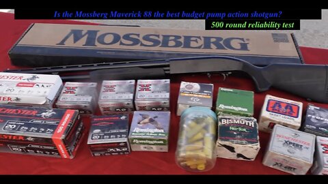 Mossberg Maverick 88. (500 round test). Is it the best budget pump ever made? Suprising Results!