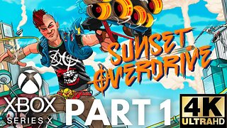 Sunset Overdrive Gameplay Walkthrough Part 1 | Xbox Series X|S | 4K HDR (No Commentary Gaming)
