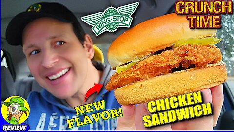 Wingstop® CRUNCH TIME CHICKEN SANDWICH Review 🛩️⛹️‍♂️🐔🥪 ⎮ New Flavor! 😍 Peep THIS Out! 🕵️‍♂️