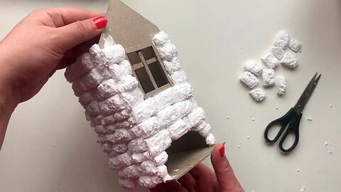 DIY Miniature Cardboard House | Cardboard craft idea