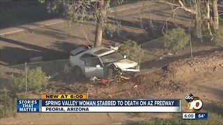 San Diego woman fatally stabbed after crash on 101 in Arizona