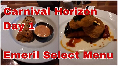 CRUISE | Emeril Select Dinner Day 1 | Carnival Horizon