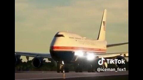 Donald Trump's redesigned Air Force One, makes its public debut at Joint Base Andrews, Maryland.