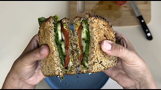 FULL VIDEO- Hummus Sandwich (Your new favorite!)