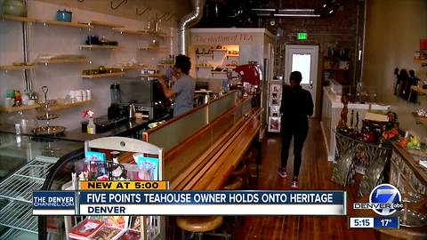 Five Points tea house owner steeping tea and staking claim on historic neighborhood