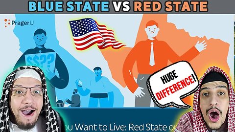 Arab Muslim Brothers Reaction To Where Do You Want to Live: Red State or Blue State?