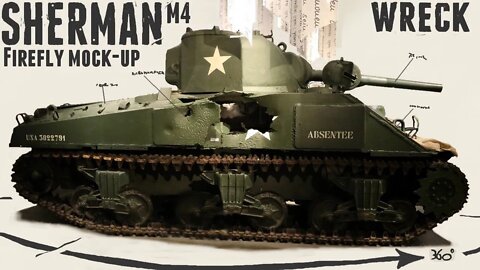 M4 Sherman Firefly M4A4 mock-up - Walkaround - Bastogne War Museum.
