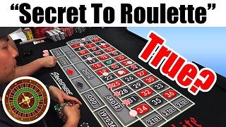 Secret Strategy to Roulette...But don't play it