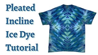 Tie-Dye Pattern: Pleated Incline Ice Dye