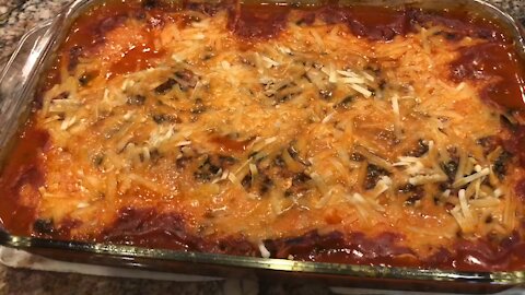 Spaghetti Squash Casserole with Venison