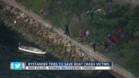 Boat crash near Davis Islands kills 1, seriously injures another