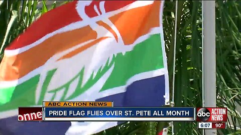 St. Petersburg flies pride flag all month long