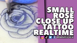 Mini Rose Close Up Tattoo Realtime