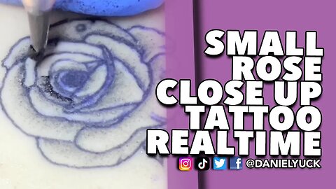 Mini Rose Close Up Tattoo Realtime