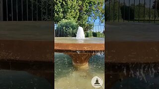 Relaxing Water Fountain ⛲ Water Falling Sounds with Piano Music