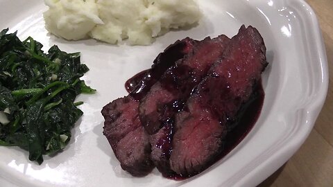 Lobel's Wagyu Rib Cap with Port Wine Reduction Sauce