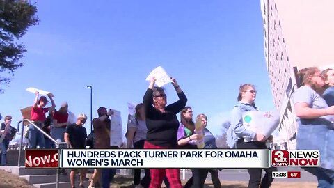 Hundreds march at Turner Park for Omaha Women's Day March