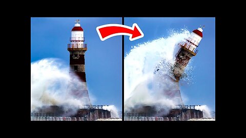 SCARY Lighthouses VS HUGE Waves
