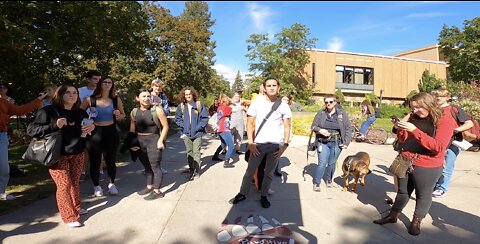 Univ of Montana: Confused Students Justifying Sexual Perversion, Atheists, Satanists & Mockers -- But The Gospel of Jesus Christ Shines Forth!