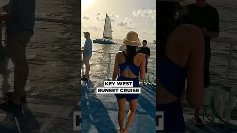 Key West Sunset Cruise ❤️🥂 #shorts #keywest #sunset #florida