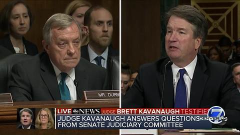 Sen. Durbin asks Kavanaugh if he wants an FBI investigation