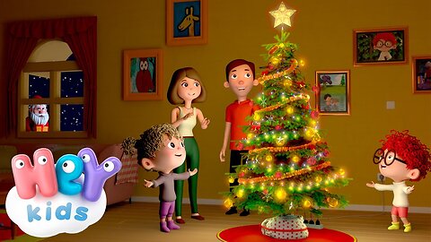 Trim the tree 🎄🎅 Christmas song for Kids - Traditional Christmas Carols - HeyKids Nursery Rhymes