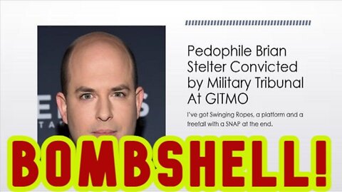 Bombshell! GITMO Tribunal Convicts Brian Stelter on 9-19-2022 to Hang on 9-23-2022