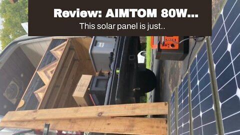 Review: AIMTOM 80W Monocrystalline Solar Panel for Power Station, Solar Generator, Phones, Came...