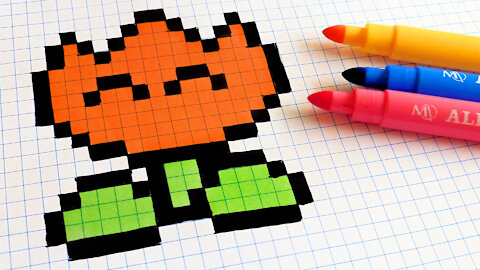 how to Draw Kawaii Tullip - Hello Pixel Art by Garbi KW