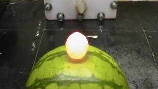 Red Hot Nickel Ball VS Watermelon