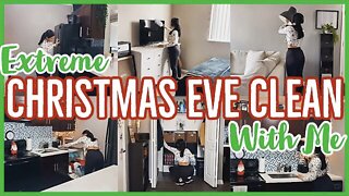 *EXTREME* CHRISTMAS EVE🎄ENTIRE APARTMENT CLEAN WITH ME 2021 | SPEED CLEANING MOTIVATION | ez tingz