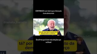 CONFIRMADO! Lula reitera que a Venezuela é uma democracia e que lá tem mais eleições que no Brasil