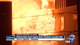 Massive fire destroys 2 buildings under construction in Denver