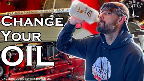 Ford 8N Tractor 🛢️ Changing Oil