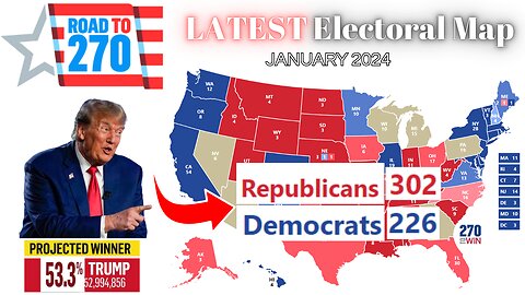 🚨 BREAKING! Trump DOMINATES #2024Election with 302 Electoral Votes!! 🗳️ Brace for Impact! 🚨
